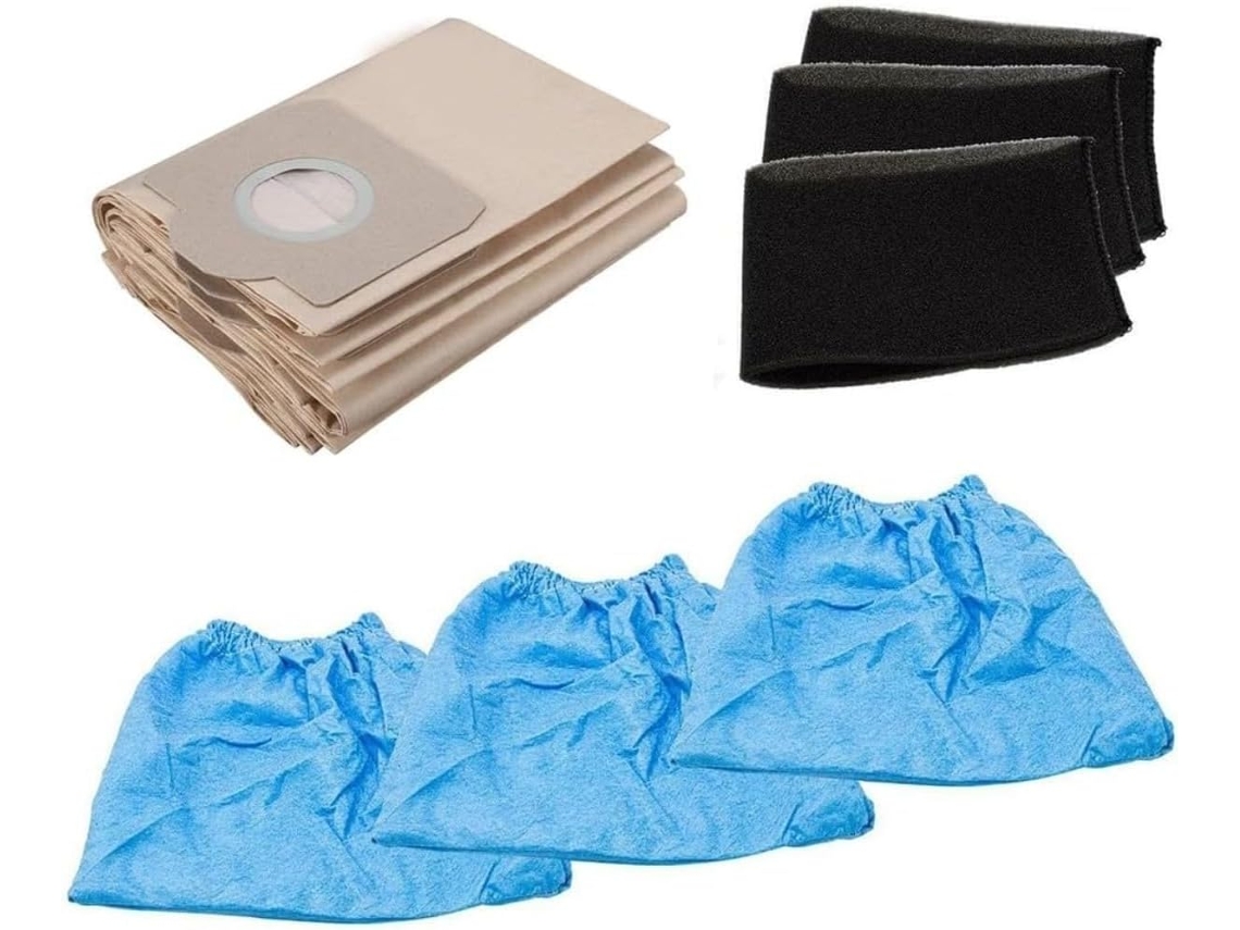 Conjunto De 11 Peças Reposição Para Aspiradores Pó E Água Tc Vc 1820, Tc Vc 1820sa, Tc Vc 1812s E 1815, Contendo 3 Filtros