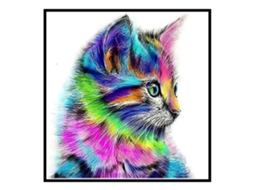 Pintura de Strass 5d Gato LAXISCREED