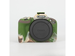 Capa Silicone HEXINYIGJLY para Canon Eos R100macia Antirriscos, Proteção Anti Queda Camuflado