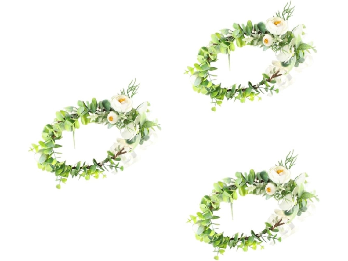 Coroa De Crisântemos De 3 Peças, Elegante Tiara Floral Para Casamentos, Festas E Decorações.