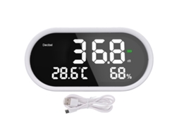 Meter Decibel Digital Nivel Sonido Lcd Precisión Usb Hospital Escuela Templo