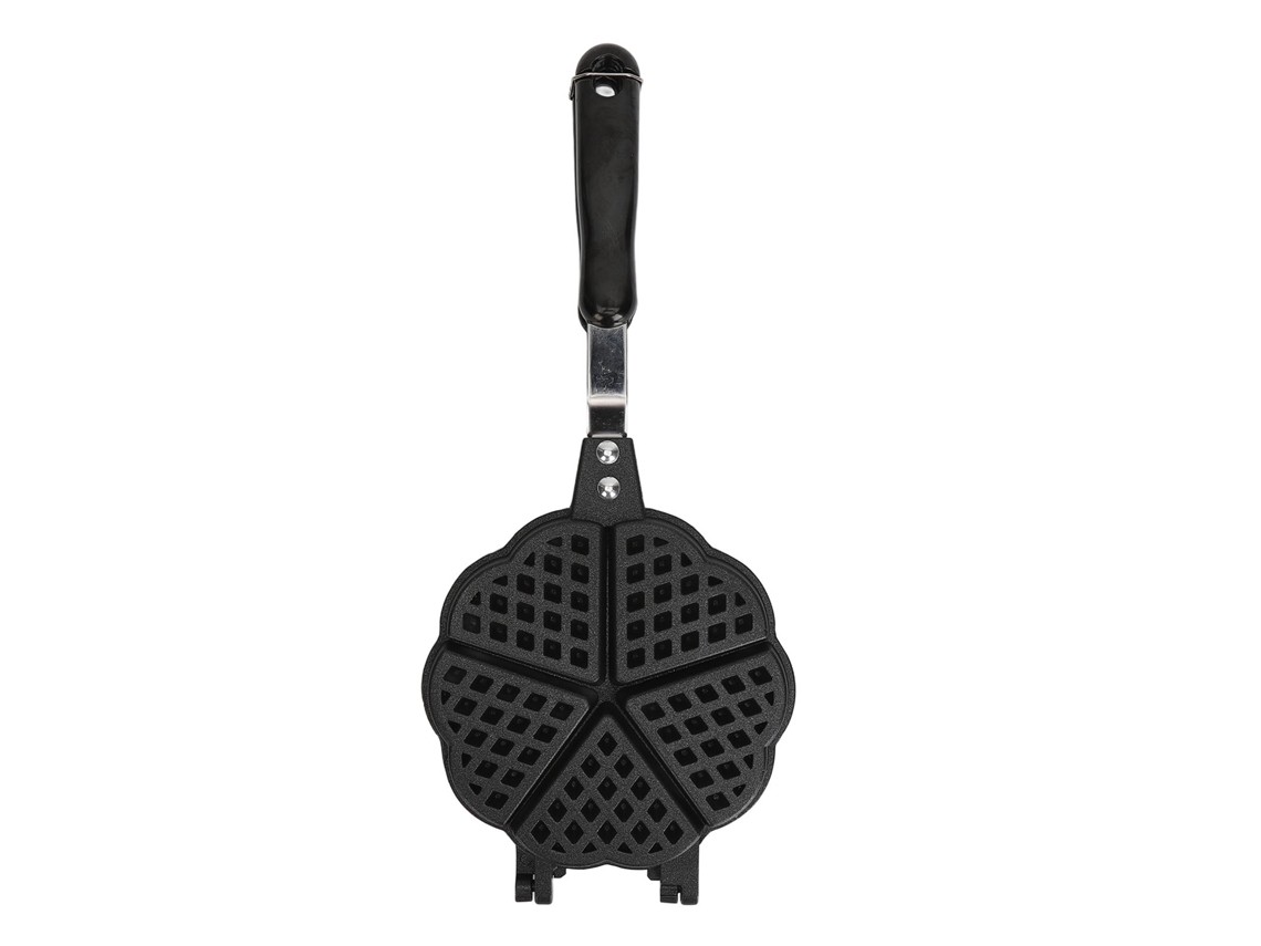 Máquina de waffle de 5,9 polegadas feita de liga de alumínio e plástico, fácil de limpar