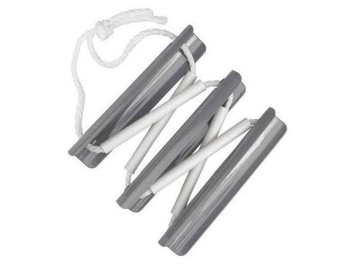 Degraus Escada de Emergência 3 Prateado 295 Mmplastimo