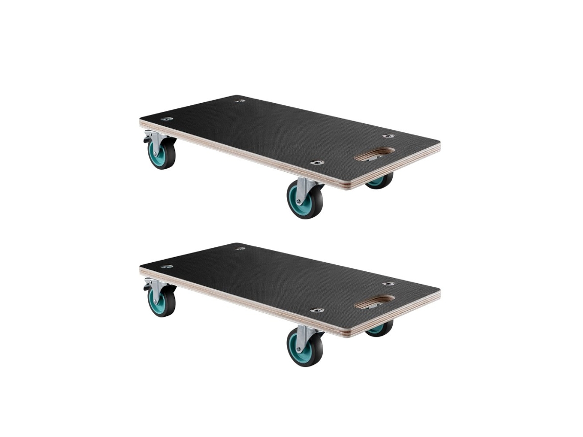 Plataforma De Transporte Móvel 250kg Com Rodas Giratórias E Superfície Antiderrapante Tekmaquinas