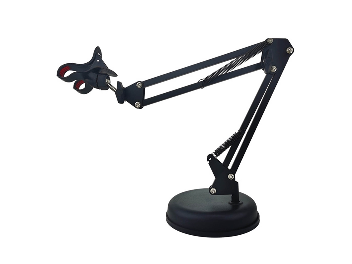 Suporte De Mesa Dobrável E Flexível Para Celular Em Aço Inoxidável Com Braço Articulado.