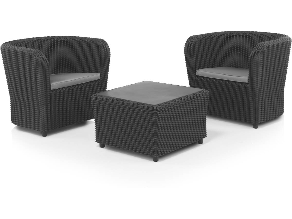 Conjunto de Jardim SHAF Nova (Outlet Grade A - 2 lugares - Antracite)