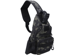 Mochila Torácica Oxford Usb Camuflagem Verde Outdoor