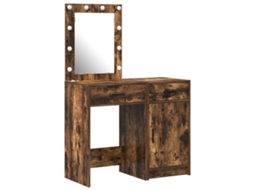Conjunto 2 Mesa De Vestir Vidaxl Castanho Derivados De Madeira (50 X 41 X 135 Cm)