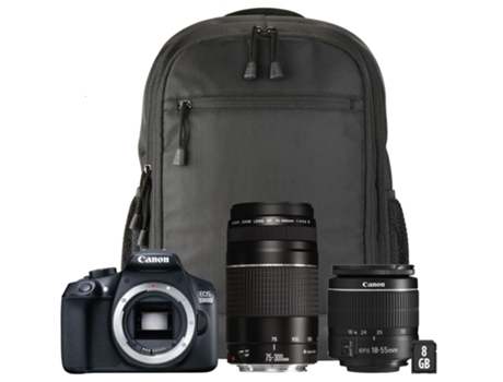 Kit Máquina Fotográfica  EOS1300D+18-55DC+75-300DC (APS-C)