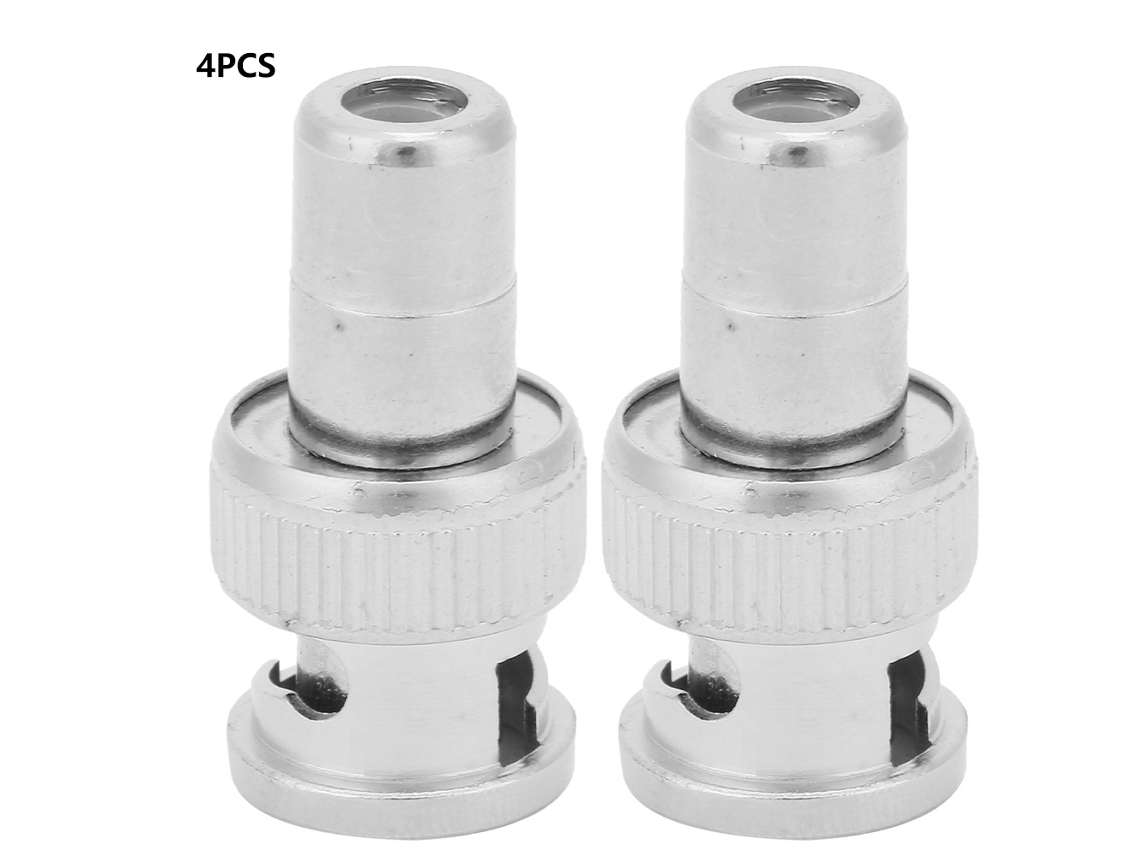 Laxiscreed Adaptador Bnc Macho Para Rca Fêmea Para Câmeras De Vigilância Cctv