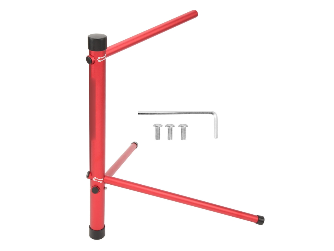 Suporte para bicicleta Enlee para estacionamento, armazenamento e reparo, vermelho