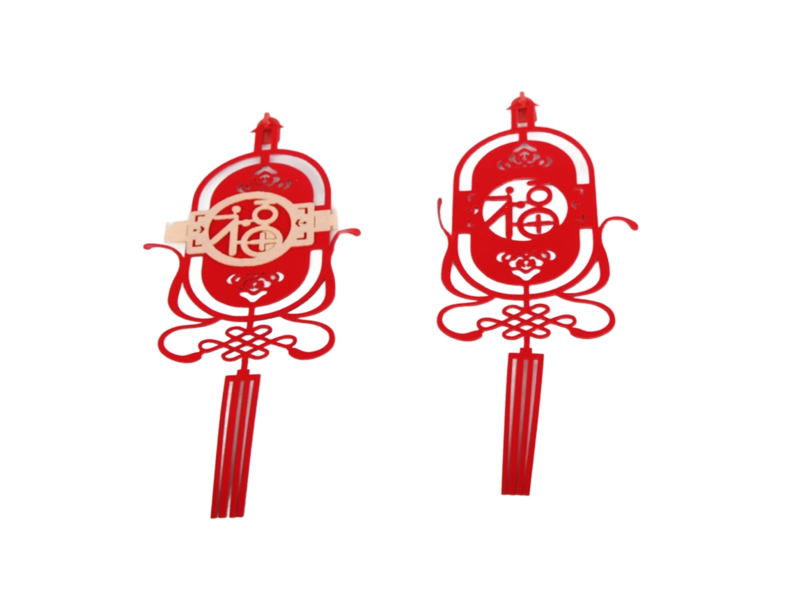 Bandeira Decorativa do Ano Novo Chinês para Decoração Residencial