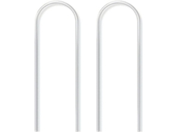 2 Unidades Treliça Em U Transparente De Plástico Para Plantas Trepadeiras, Suporte Para Jardim E Varanda, Prático E Reutilizável.