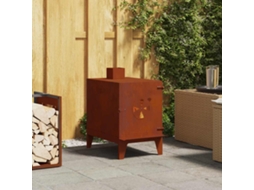 Vidaxl Fogão De Campismo 35x50x60 Cm Aço Corten