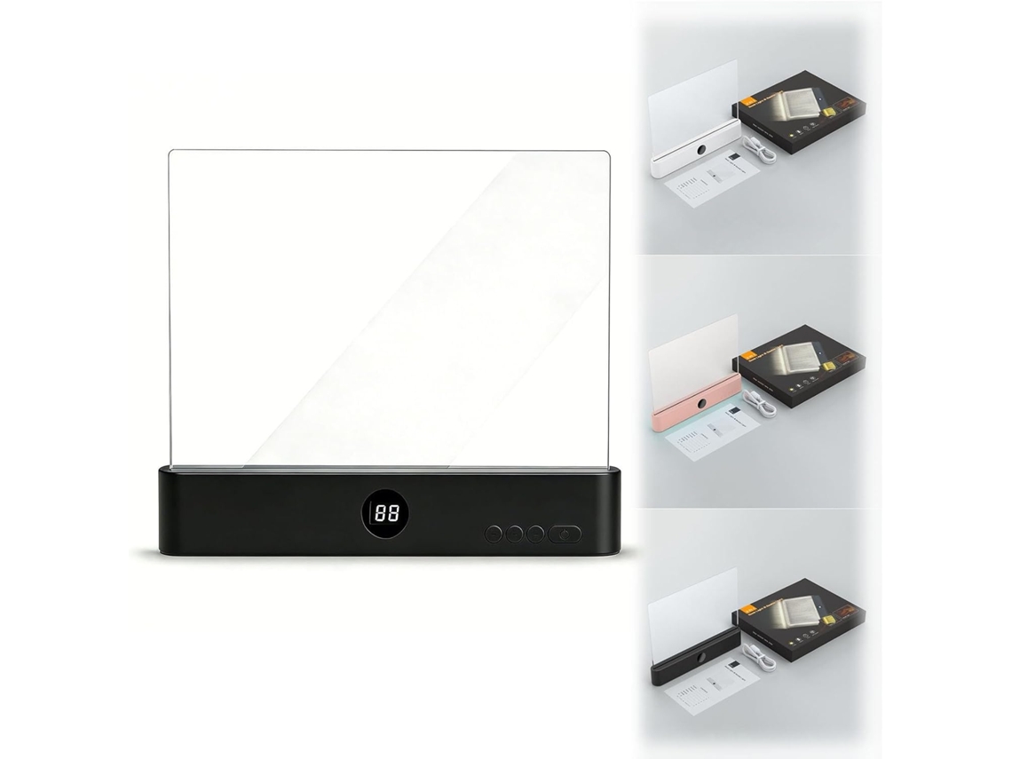 Luminária De Leitura Led Inteligente, Recarregável, Com Ajuste De Intensidade E 3 Temperaturas Cor, Função De Memória E