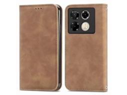 Capa De Celular Flip Magnética Em Couro Sintético Com Toque Retrô Para Infinix Note 40 Pro 4g