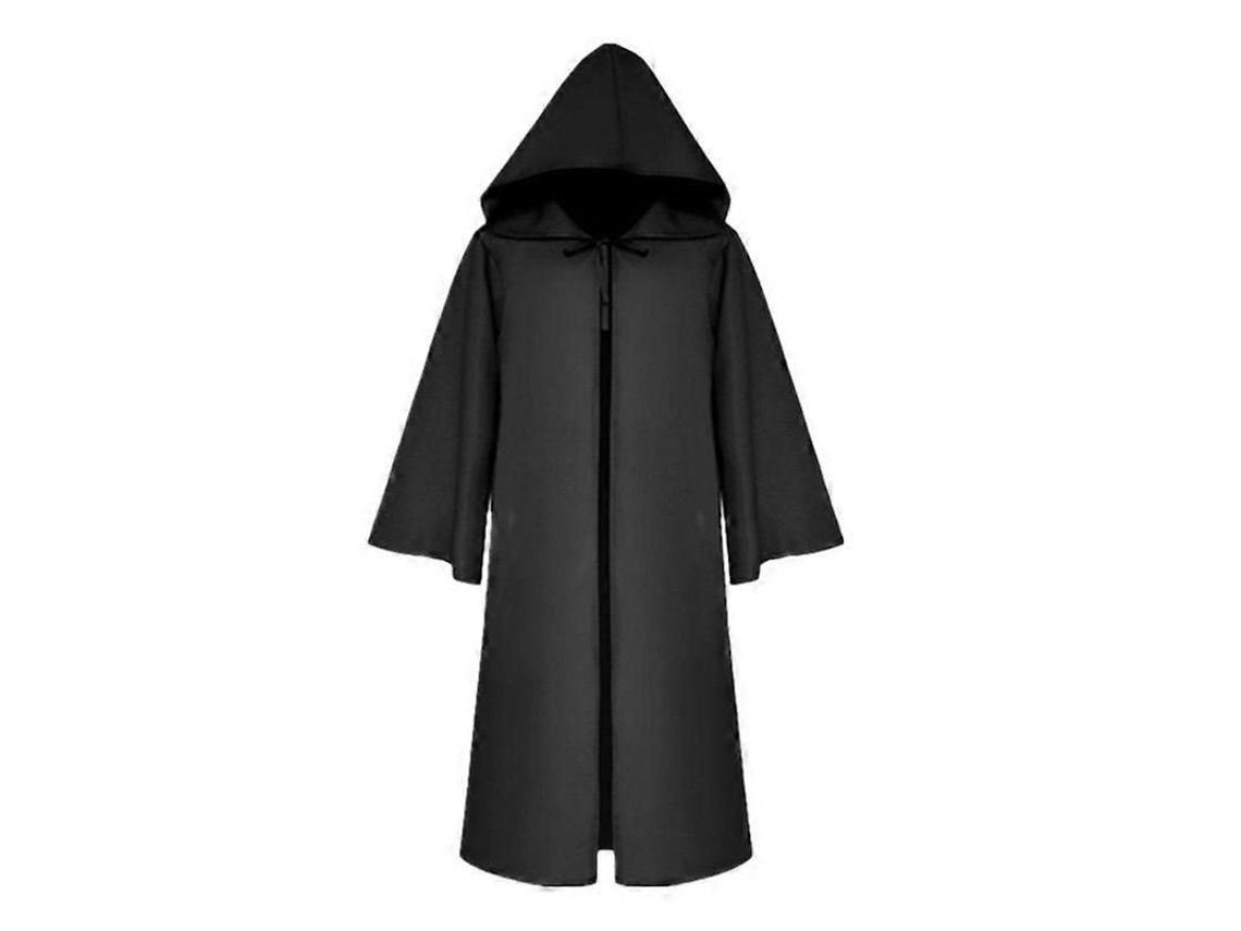 Fantasia de Médico da Peste com Capuz e Máscara Bico Longo para Halloween e Cosplay para Crianças e Adultos 01 Adulto P