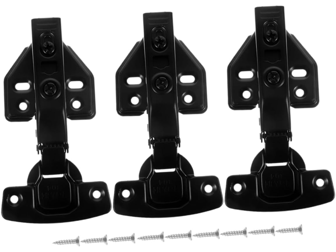 Conjunto De 3 Total Para Portas Armários Cozinha Sem Moldura, Com