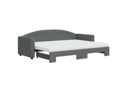 Daybed With Trundle, Daybeds With Trundles Vidaxl Cinzeto Tecido (80 X 200 Cm)