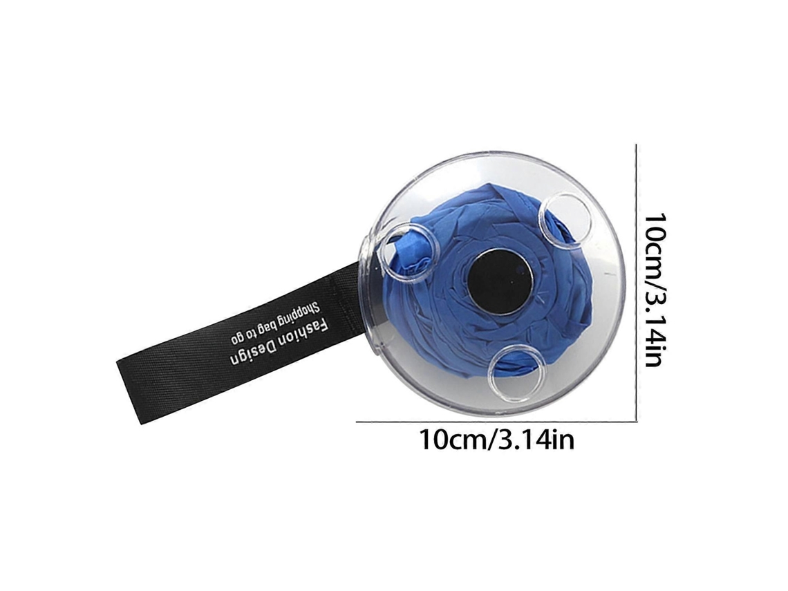 Bolsa Dobrável Circular Pequena, Portátil E Multifuncional Para Supermercado, Com Sistema Telescópico Para Armazenamento E Compras. Ideal Para Gu