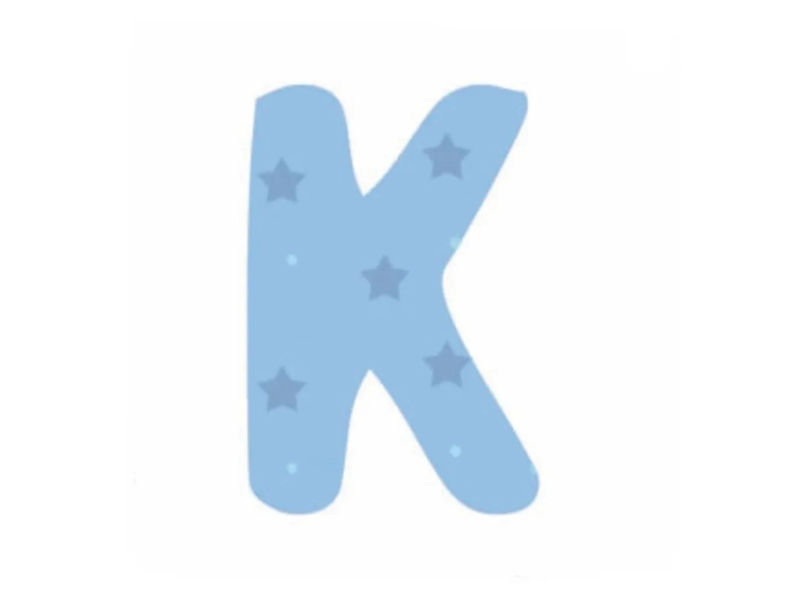 Autocolantes Lilipinso Letra Azul K
