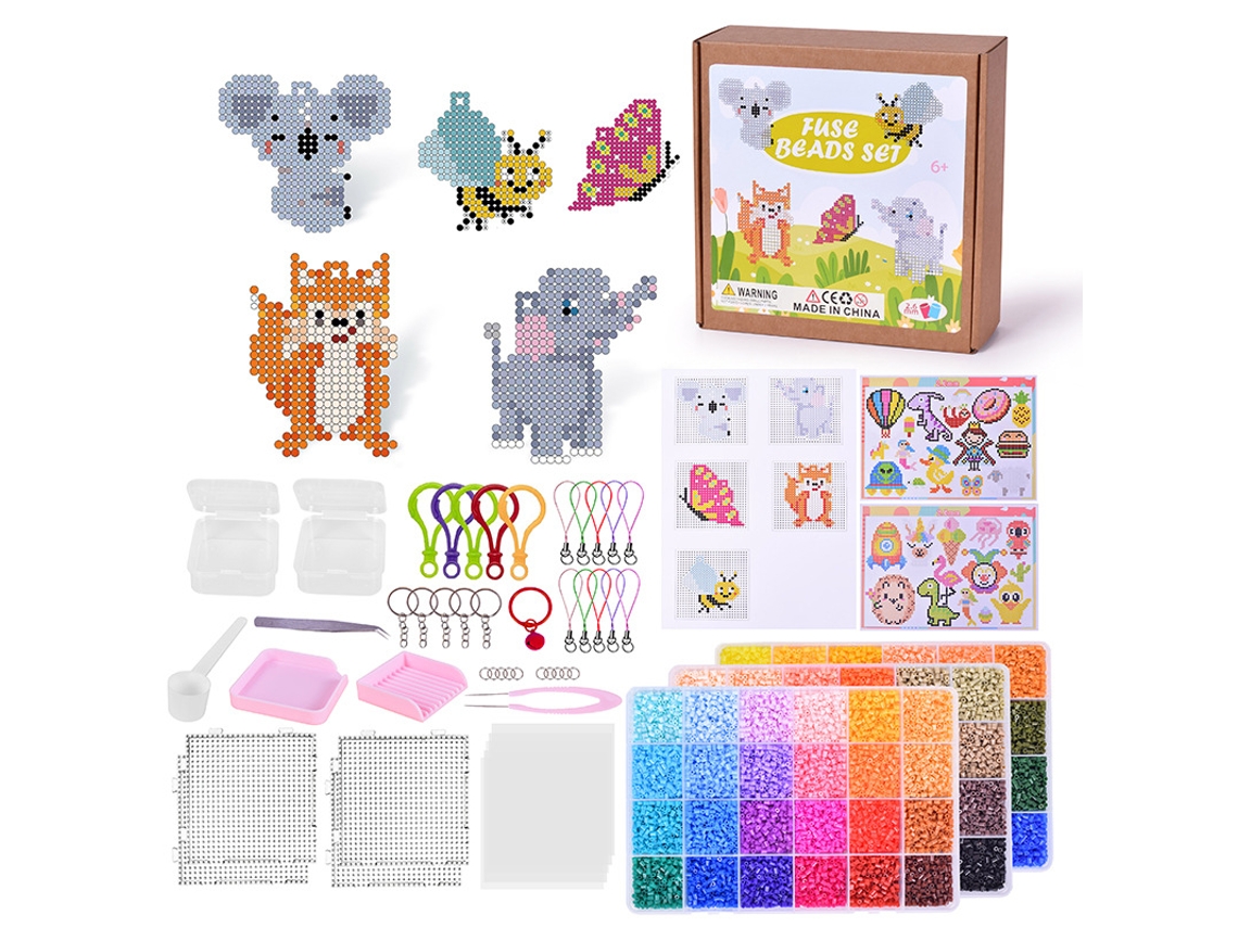 Contas de Fusão Kit CZHHMART com 10.000+ Contas Coloridas de 2.6mm, para Artesanato Diy para Criançasestilo 2