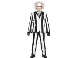 Fato de fantasma listrado para homem