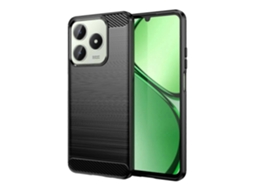 Capa De Celular Tpu Com Textura Escovada De Fibra De Carbono