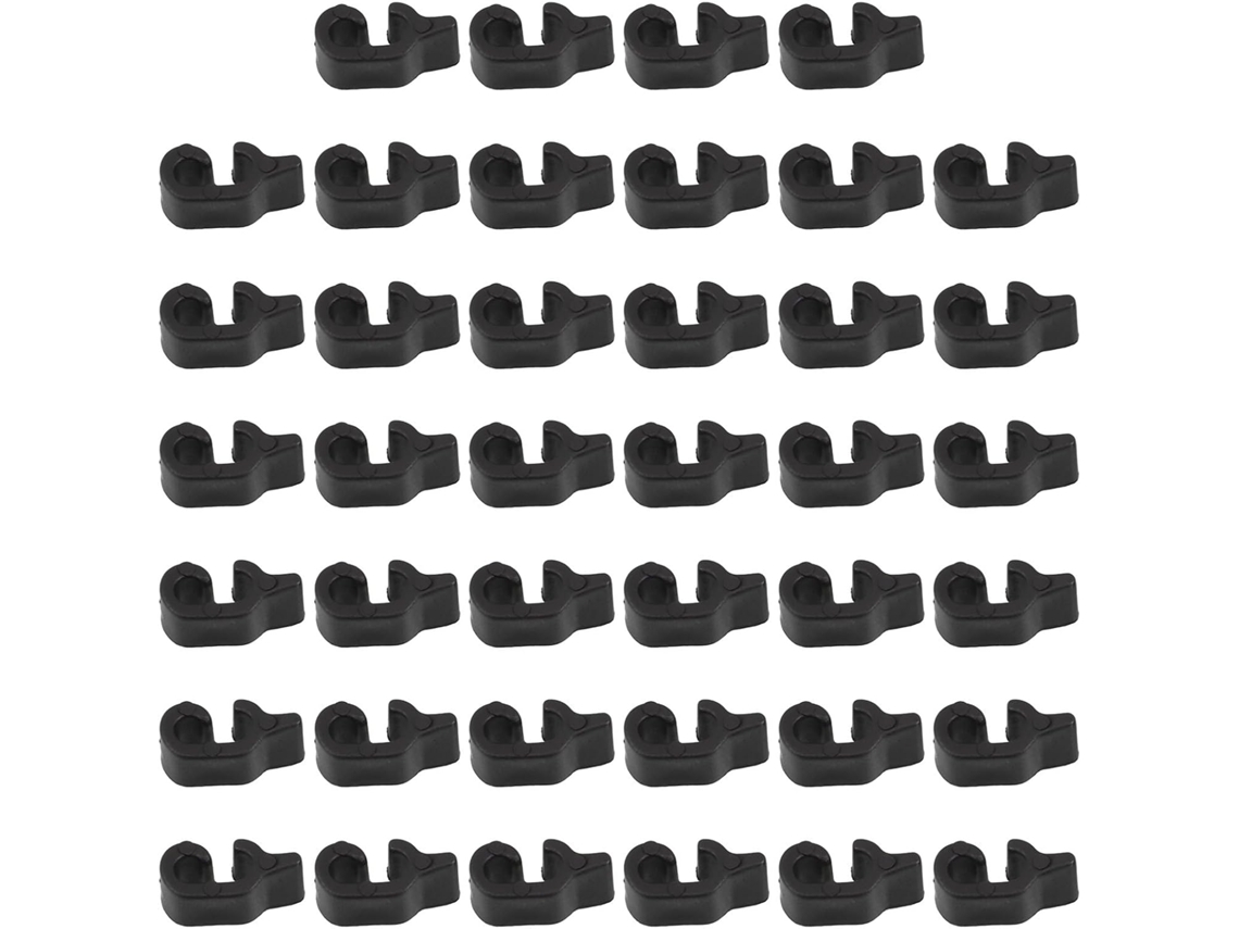 Frcolor 40 Peças De Fechos Fivela Plástico Preto Portas Gaiolas Animais Estimação, Clipes De Cerca, Fechos Robustos