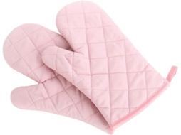 Luvas De Trabalho Pequenas, 2 Luvas De Forno Grossas E Resistentes Ao Calor, Adequadas Para Micro-ondas E Grelha - Pretas