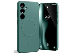 Capa Magsafe para Samsung Galaxy S24 MERCURY Silicone Verde