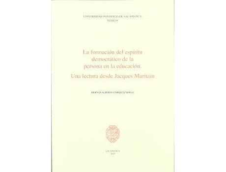 Livro La formación del espíritu democrático de la persona en la educación de Enríquez Rosas, Hernán Alberto (Espanhol)