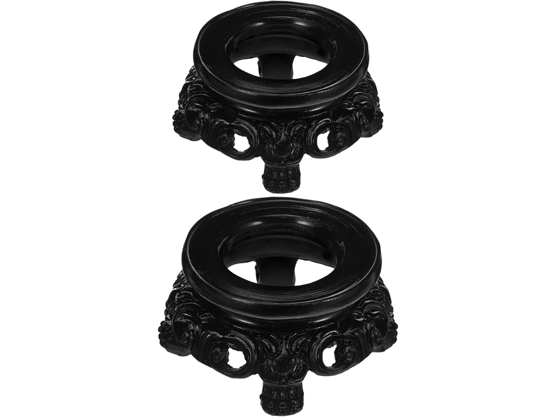 2 Suportes De Vidro Esféricos Ocos Para Bolas Cristal, Globos De Observação E Esferas Terrestres Pedestal Decorativo