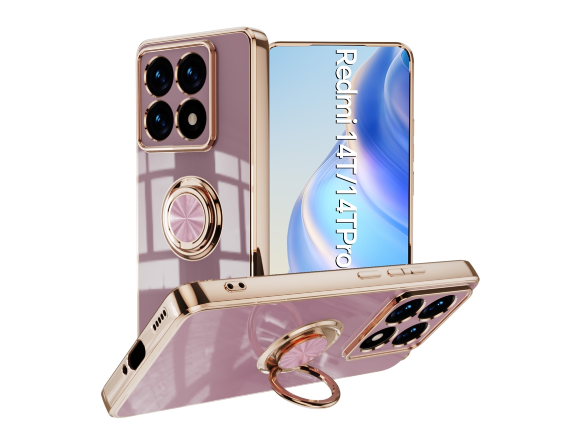 Anel Magnético Eletrodepositado Para Capa De Celularroxo Claro, Redmi Note 13 Pro 5g