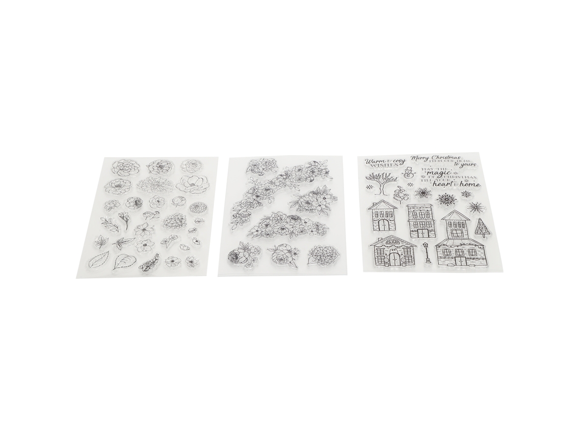 3 Peças de Selos Transparentes de Borracha Tpr para Diário Álbum Decoração Manual Presentes Acessórios Diy