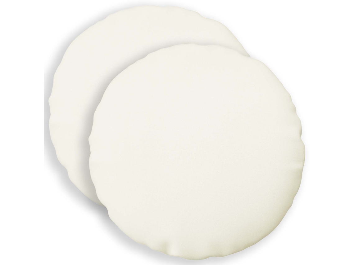 Vidaxl Almofada Com Travesseiro Heerlen 2 Unid. Branco Tecido
