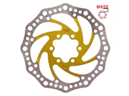 Disco De Freio R6.1 140mm 6h Amarelo