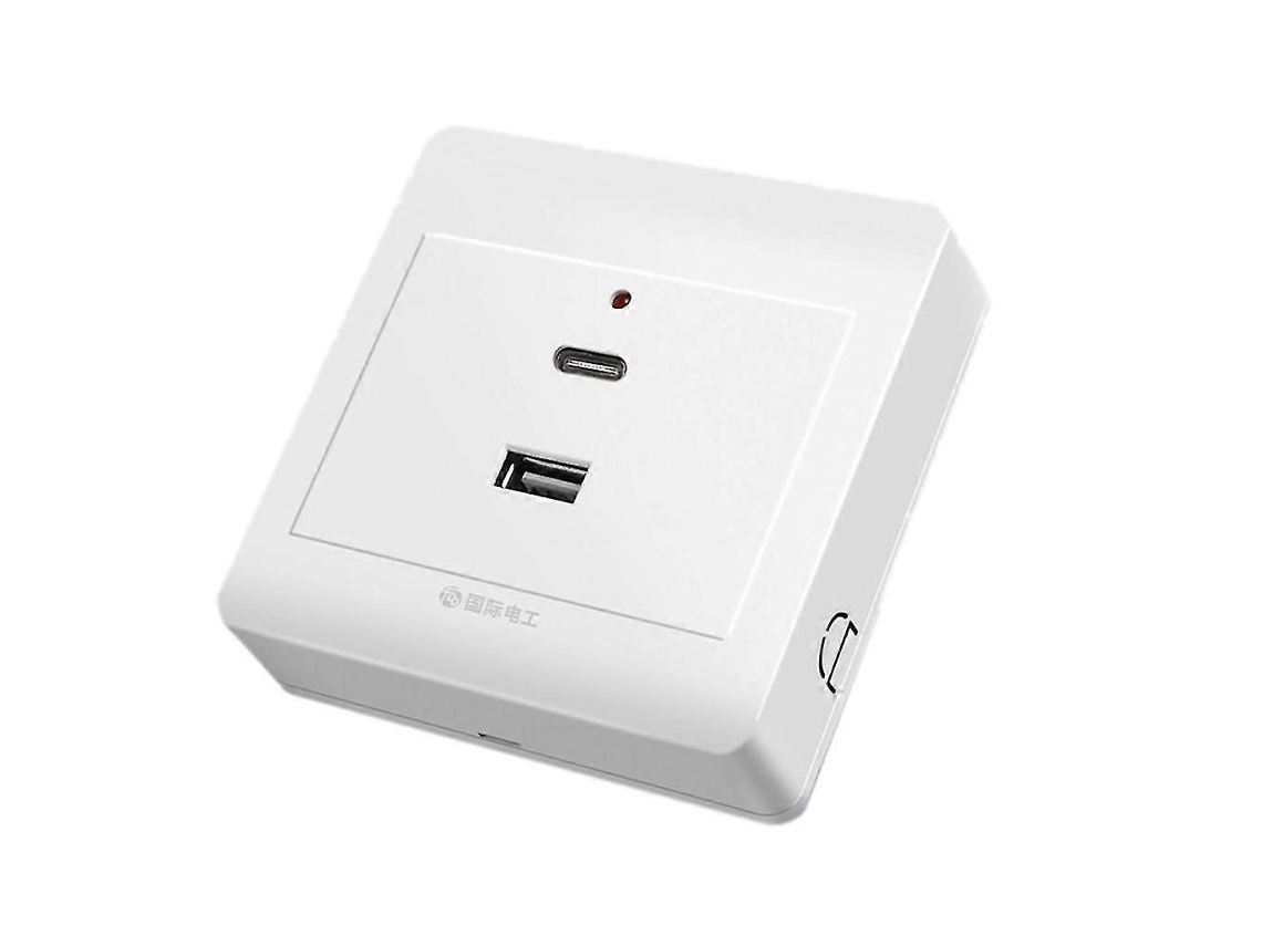 Tomada de Parede com Duas Portas Usb Tipo C B BRILVIBERA