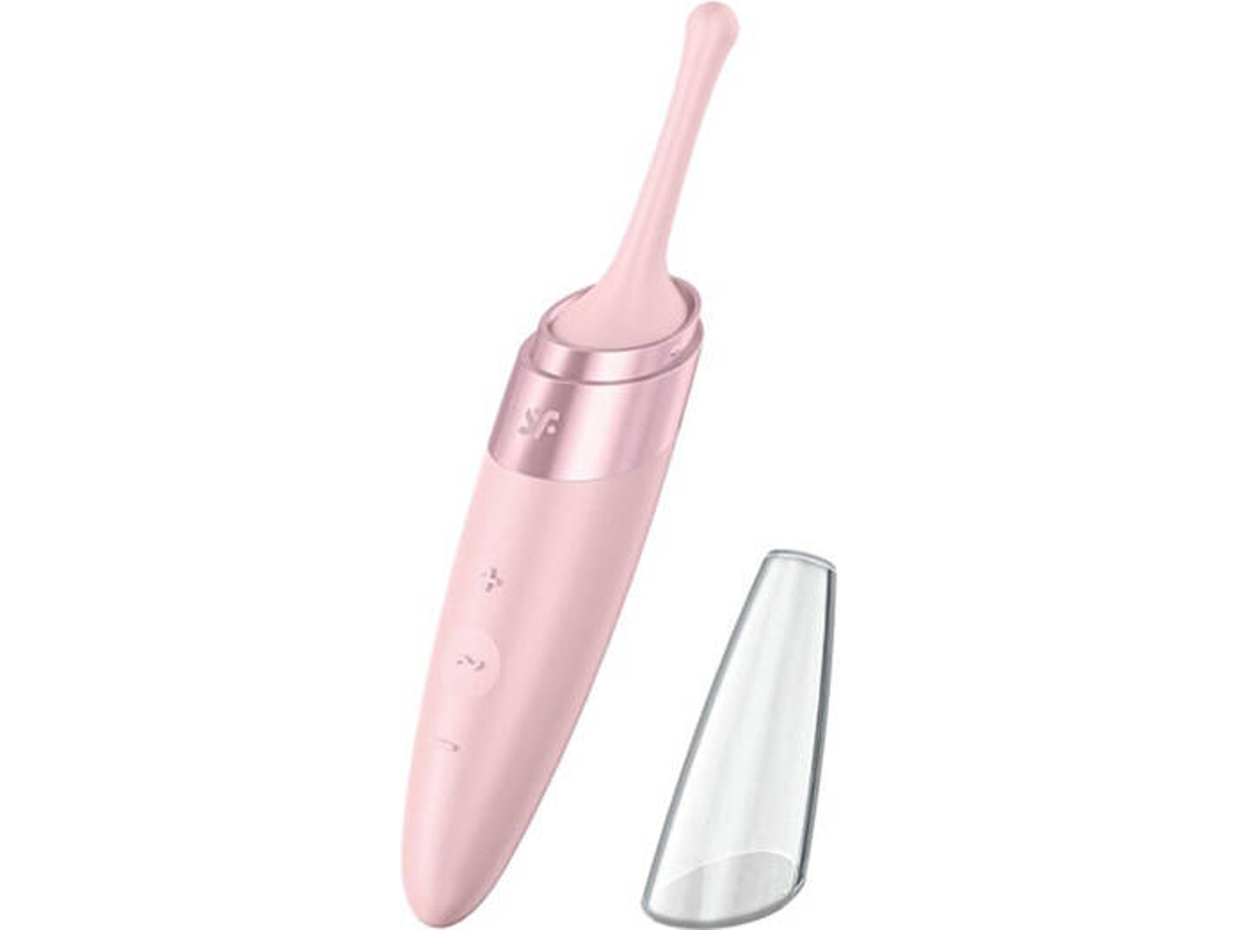 Sextoy - Satisfyer - Prazer Giratório - 17cm - Rosa - Silicone Macio