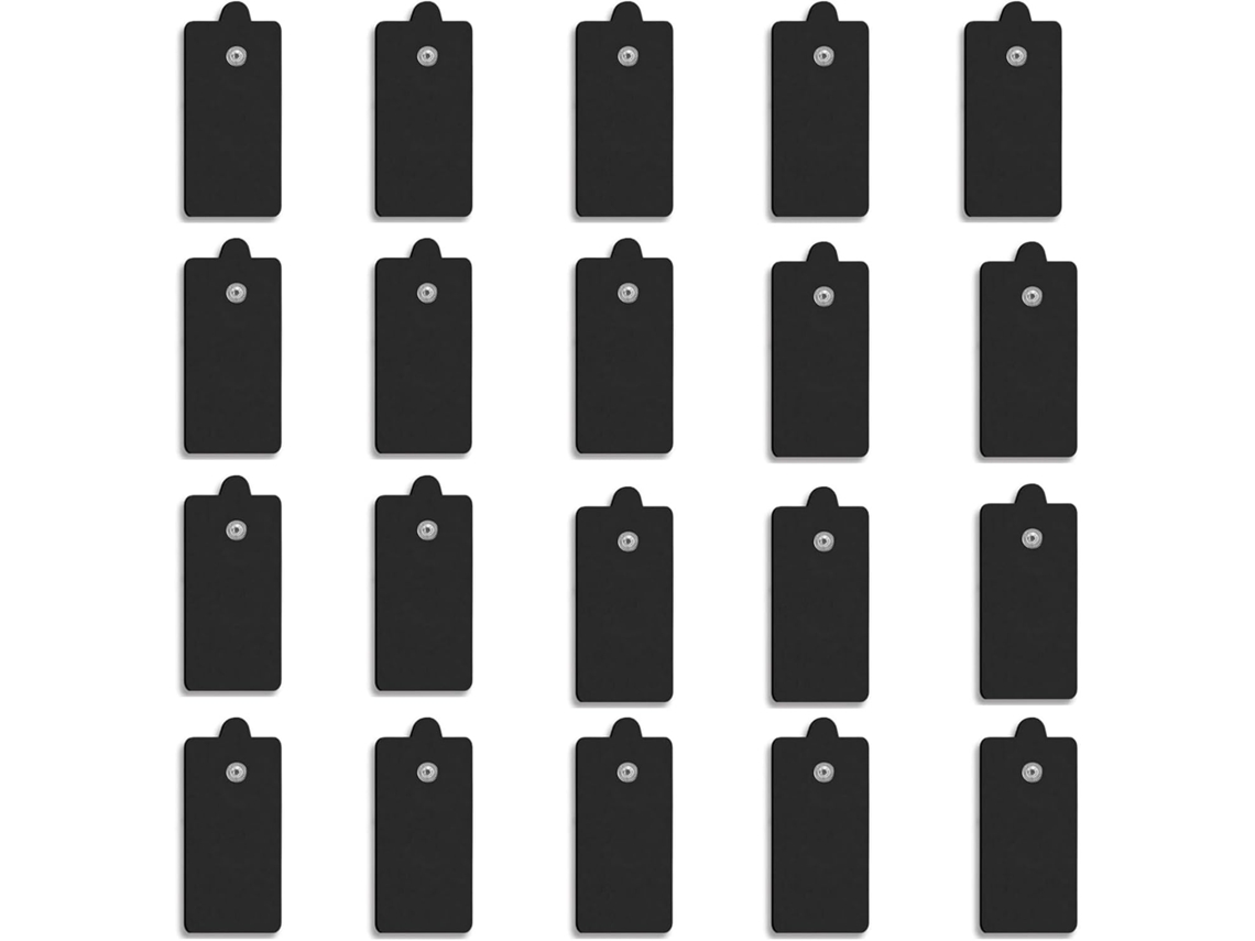 Elétrodos Adesivos CHRUI 20pcs 5x13cm Snap para Tens (preto)