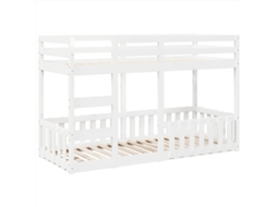 Beliche 90x190 Cm Madeira de Pinho Maciça Branco MAISON EXCLUSIVE