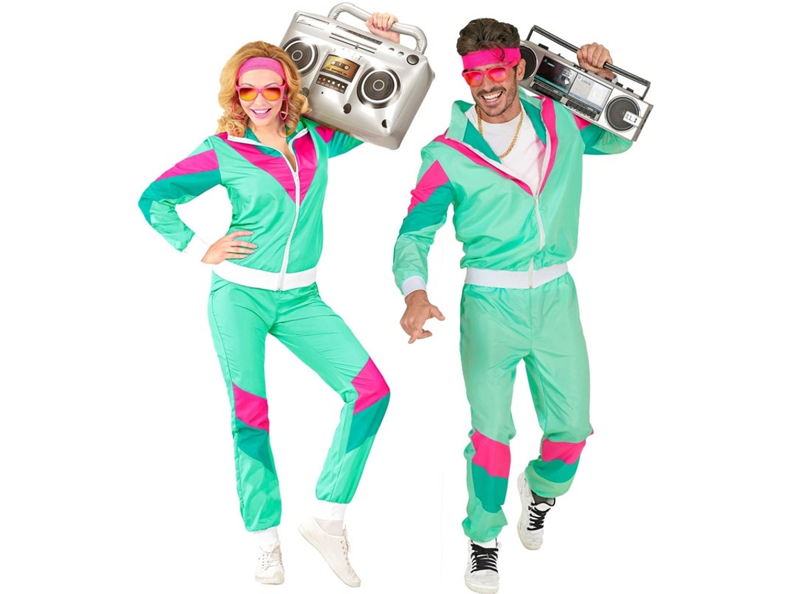 Fato de treino verde anos 80 para adulto