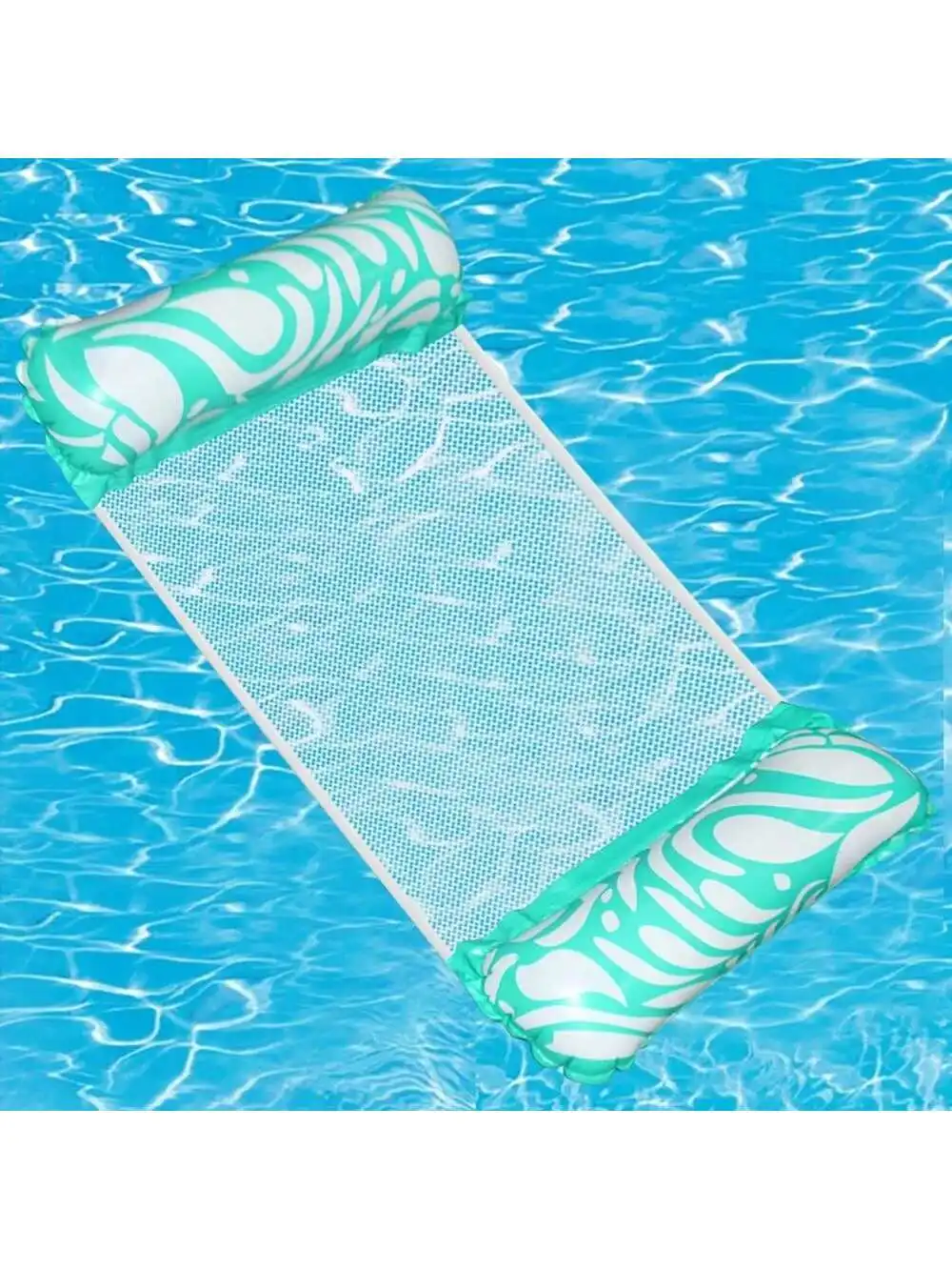 Rede Dobrável Para Água, Espreguiçadeira Flutuante, Tapete Inflável Pvc Para Piscina