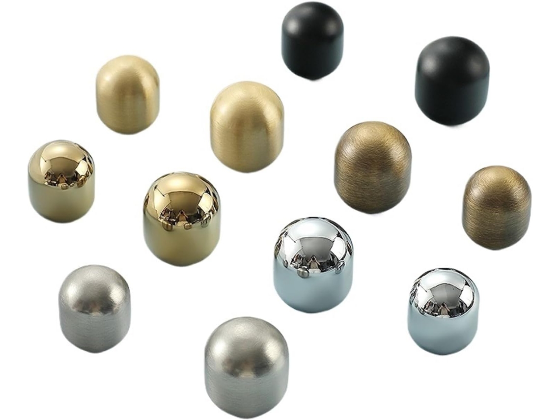 1 Peça Puxador Circular De Furo Único Em Cobre Puro, Estilo Moderno E Latão, Para Porta De Armário Ou Guarda Roupa