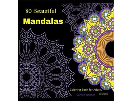 Livro 80 Beautiful MandalasColoring book for Adults The most Amazing Mandalas for Relaxation and Stress Relief de Jenni Jenson (Inglês - Capa Dura)