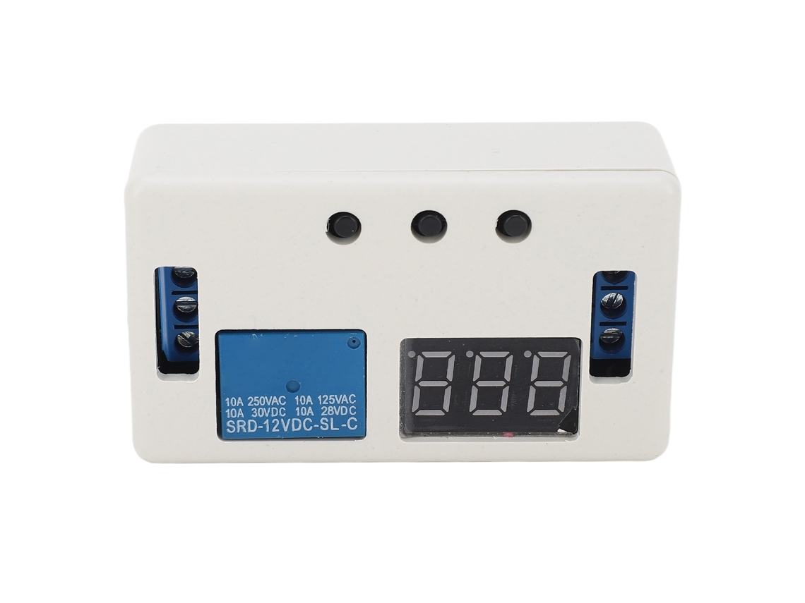 Módulo de Relé de Atraso Temporal Dc 12v Timer Digital Ajustável Interruptor de Controle Plc