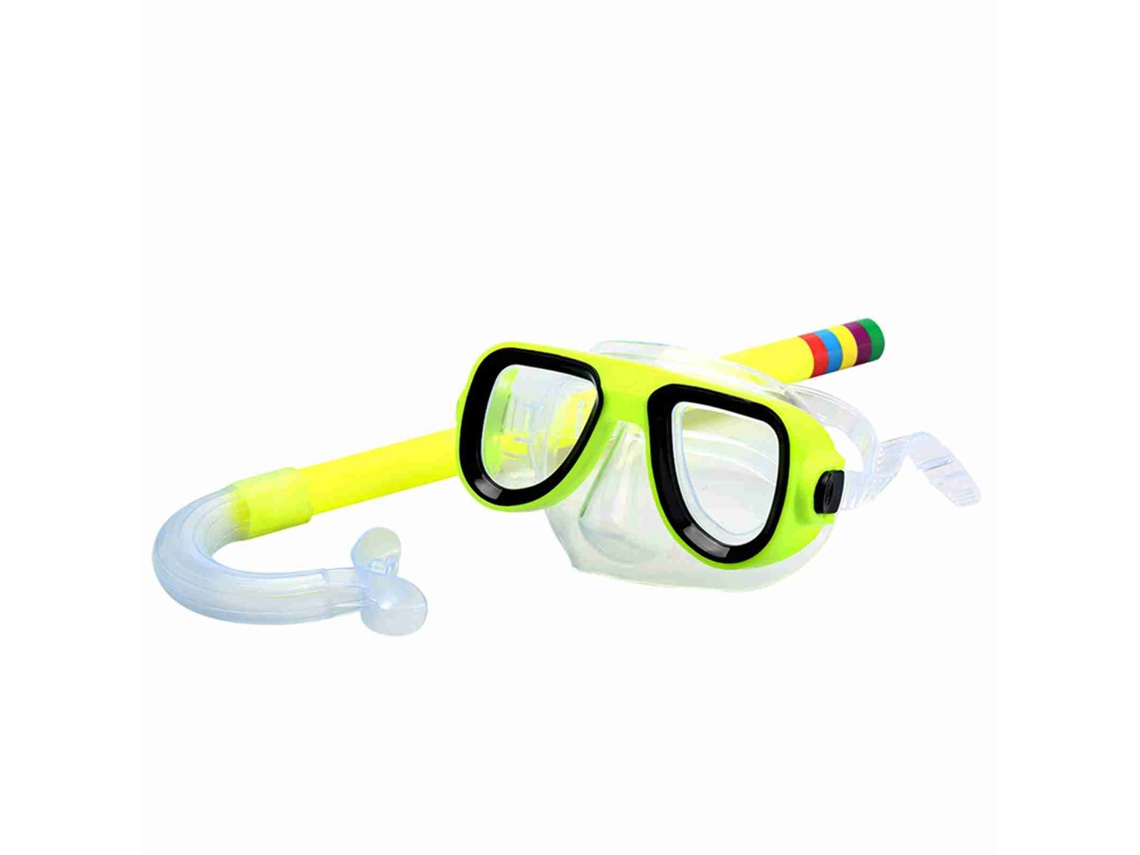 Conjunto De Snorkel Para Crianças 3-9 Anos, Máscara De Mergulho E Óculos De Natação, Material Ecológico, Cores Vibrantes