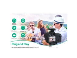 Sistema de Microfone Lavalier Sem Fio 2.4g, Estojo de Carregamento, Bateria 18h para Youtube, Entrevista e Vlogging