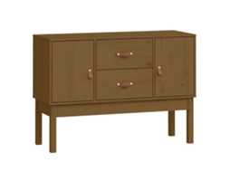 Sideboard, Sideboards Vidaxl Marrom Madeira De Pinho (n/a)