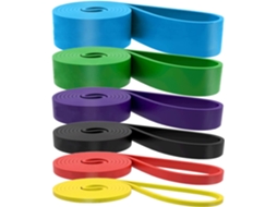 Conjunto De 6 Faixas Elásticas Para Exercícios, Incluindo Resistência Exercícios E Alongamentos, Ideais Condicionamento Físico Fis-aquaforge